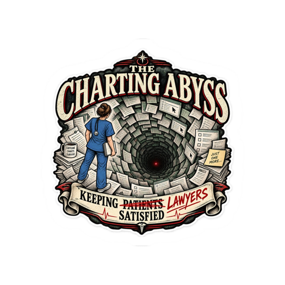 Charting Abyss — Sticker