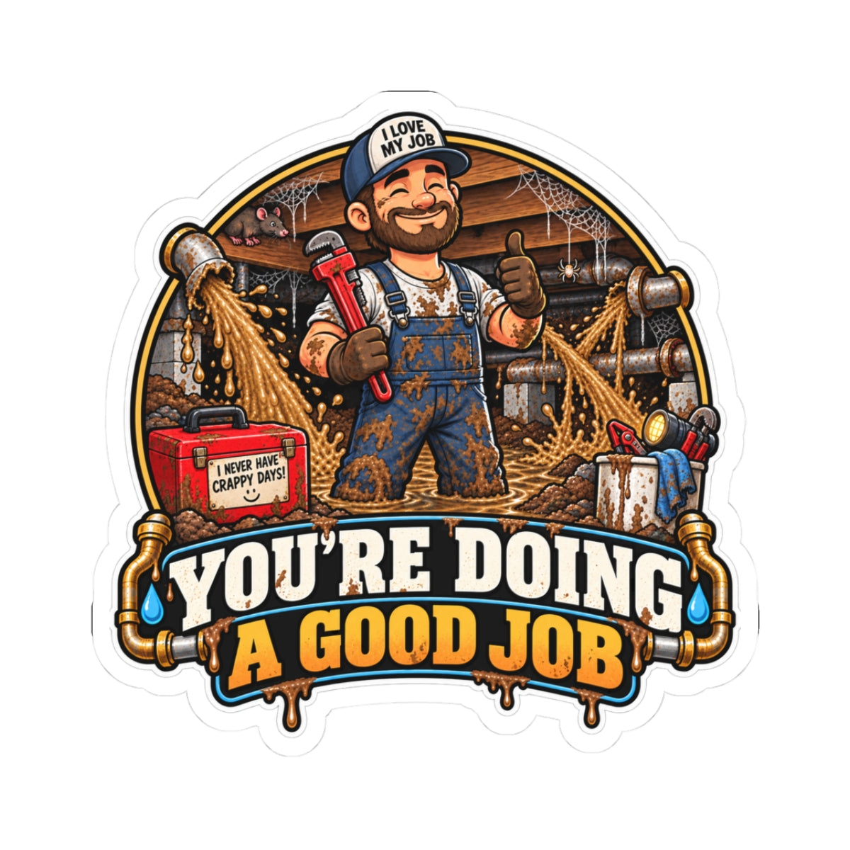 You’re Doing a Good Job — Plumber Sticker